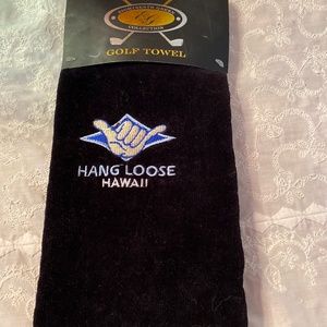Eighteenth Green Collection Golf Towel Hang Loose Hawaii